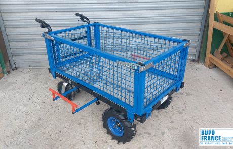 TEM – Chariot électrique pour zoo avec ridelles escamotables grillagées – BUPO France 15